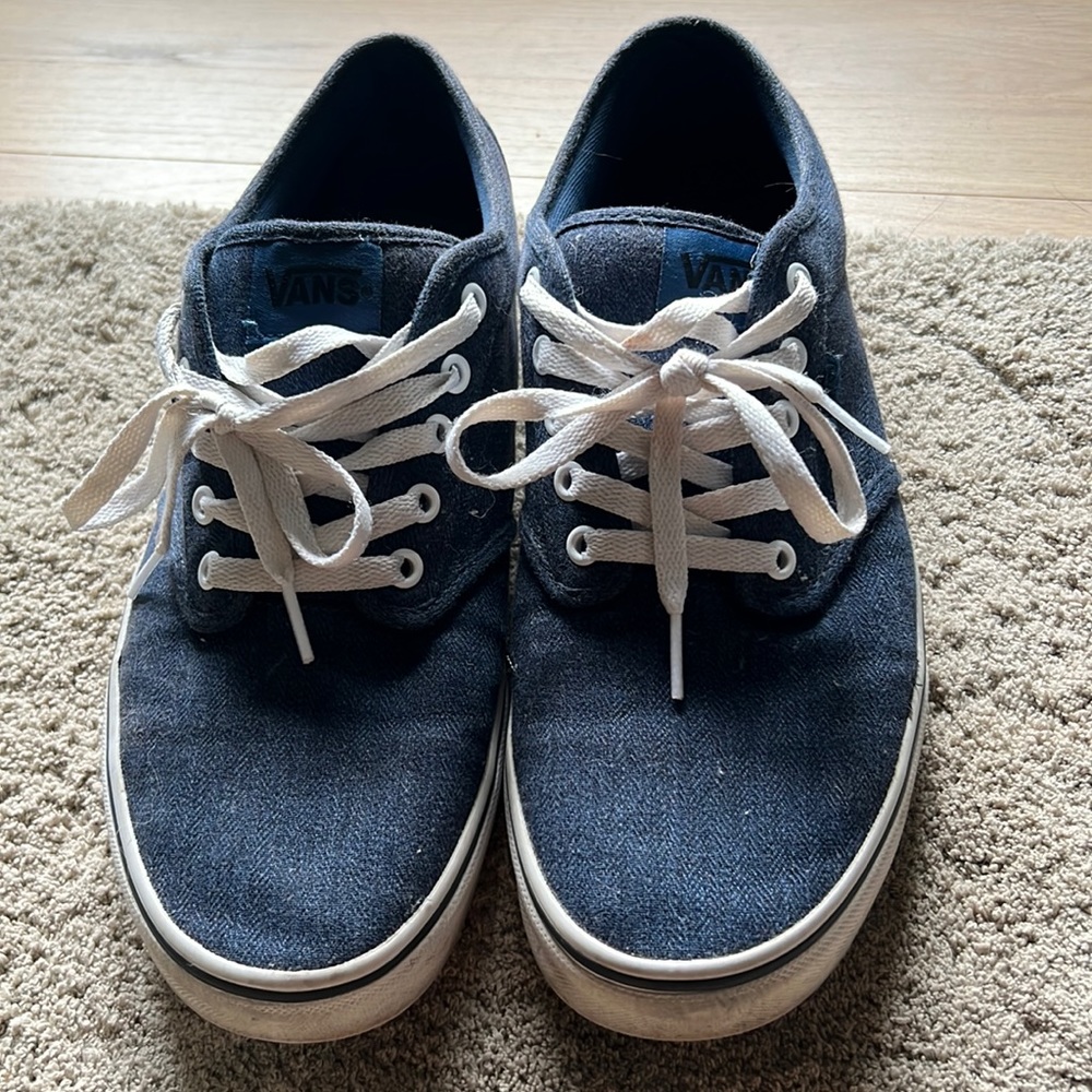 Vans navy blue, worn only a few times size 10